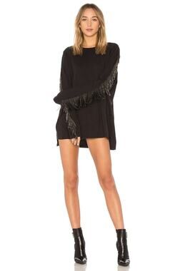 Baja East Mini Dress Embellished Western Cowboy Fringe Festival Party Boho 0